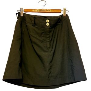 Nike Black Mini Skort with Button Detail